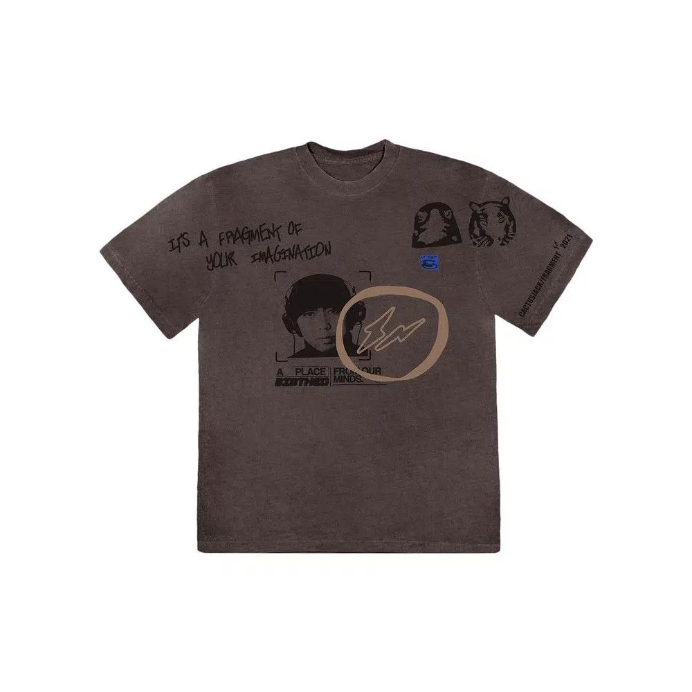 Футболки Cactus Jack by Travis Scott For Fragment Hiroshi Tee 'Серый' 1