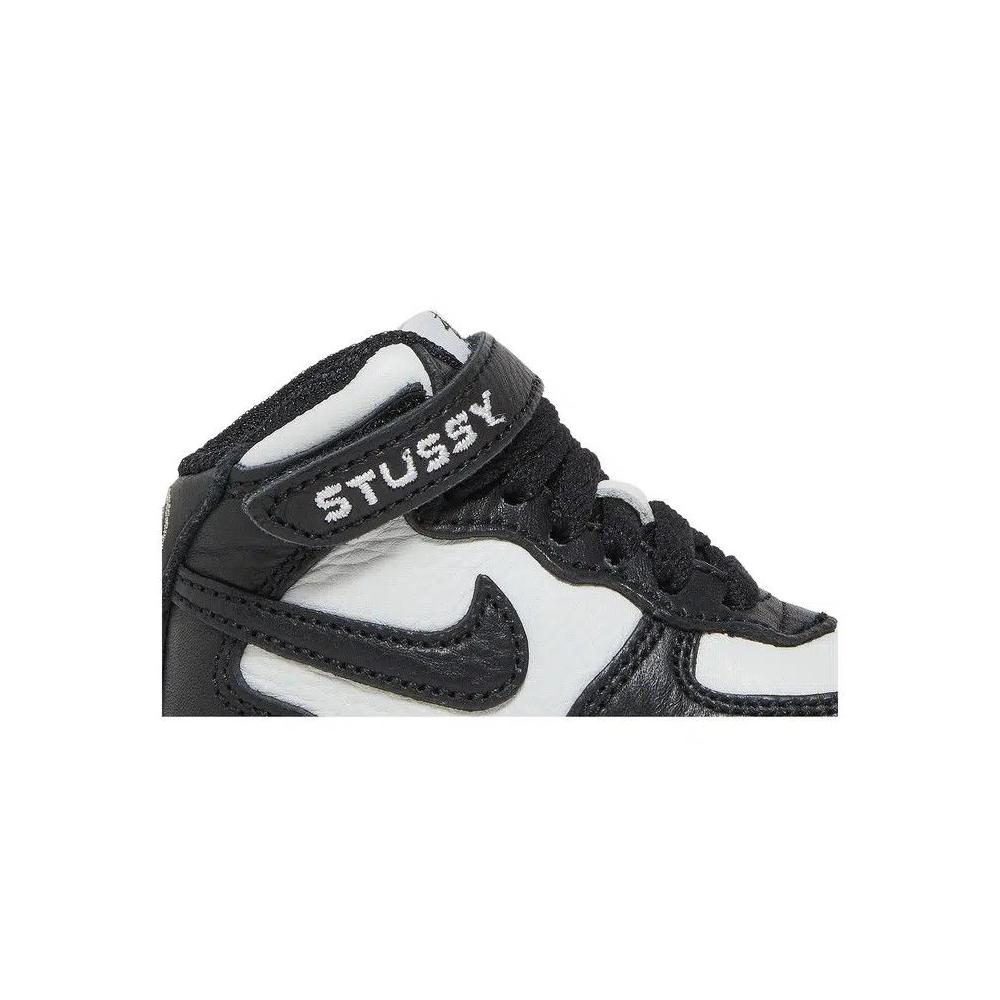 Кроссовки Stussy x Nike Air Force 1 Mid TD 'Black White' 3