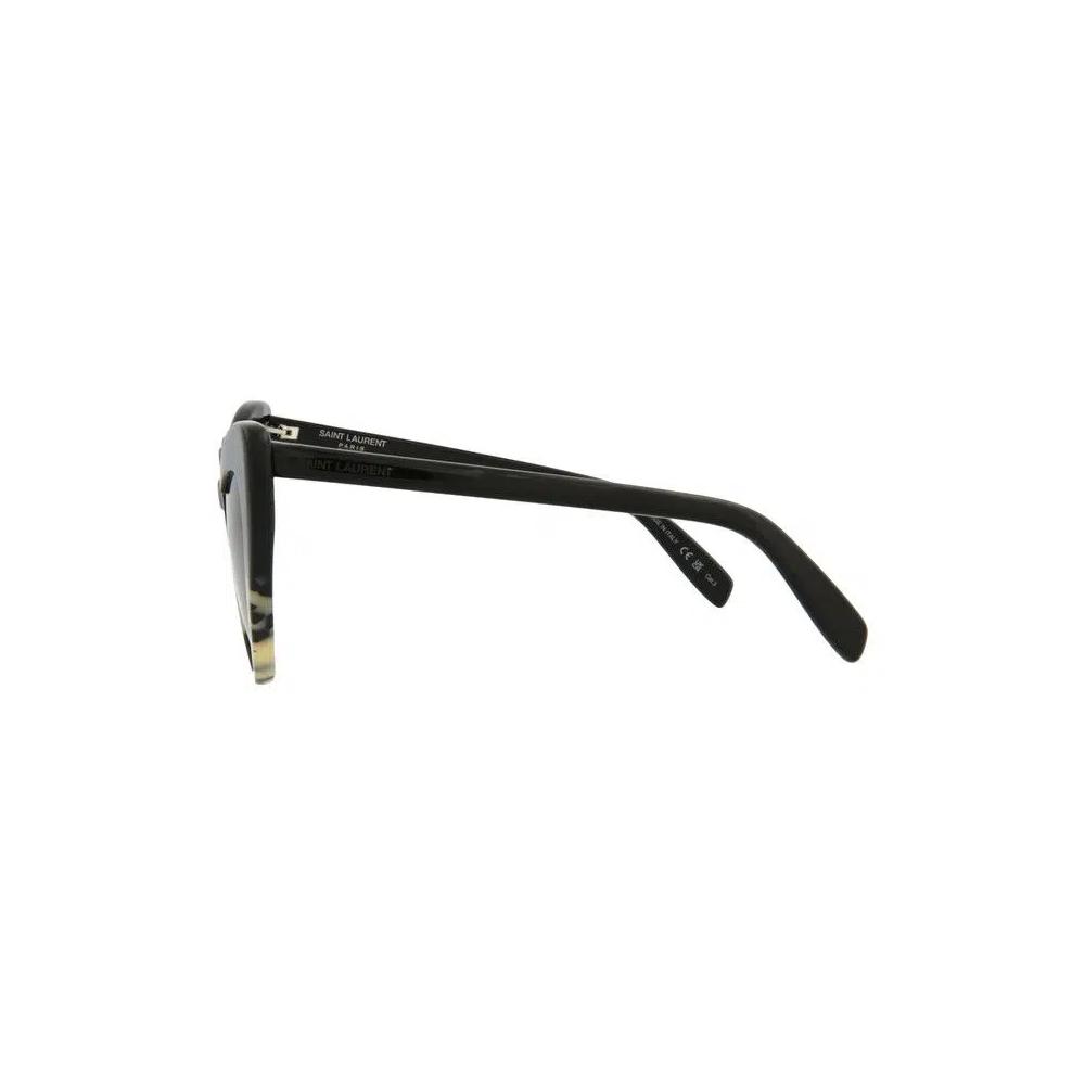 Saint Laurent Солнцезащитные очки с кошачьим глазом из ацетата 'Havana Black' 3
