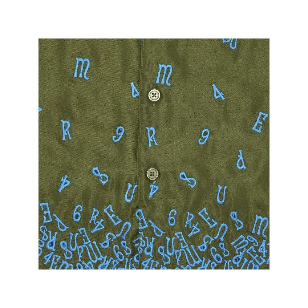 Рубашки на пуговицах Supreme Nouveau Embroidered Short-Sleeve Shirt 'Olive' 3