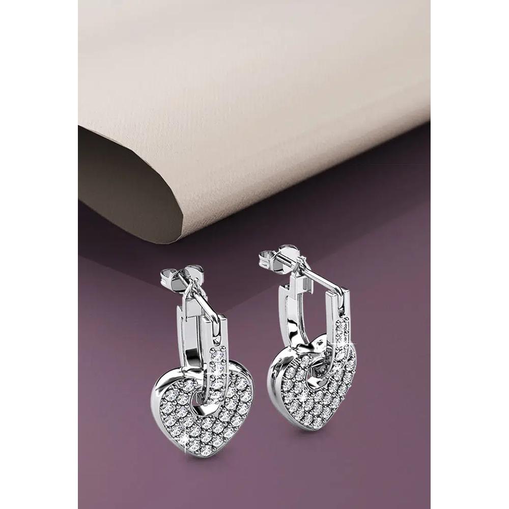 Серьги-подвески в форме сердца с кристаллами SWAROVSKI® 2