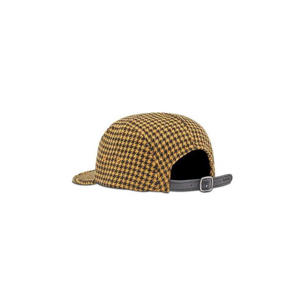 Кепки Supreme Houndstooth Wool Camp Cap 'Yellow' 3
