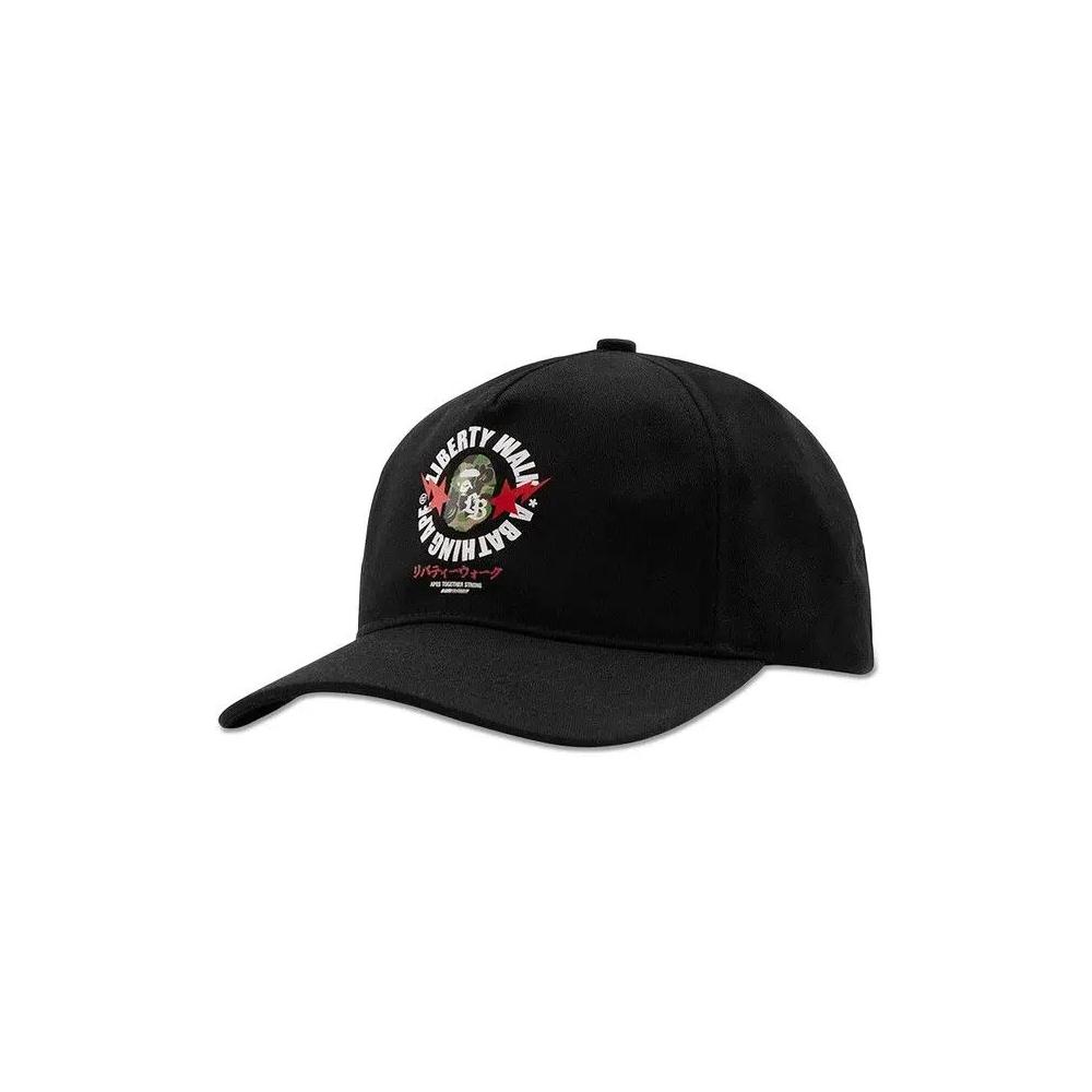 Кепка BAPE x Liberty Walk Abc Camo Busy Works Cap 'Black' 2