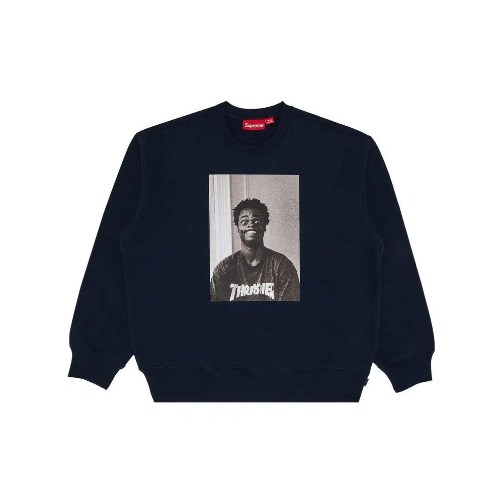 Supreme x Thrasher Crewneck 'Navy' 1