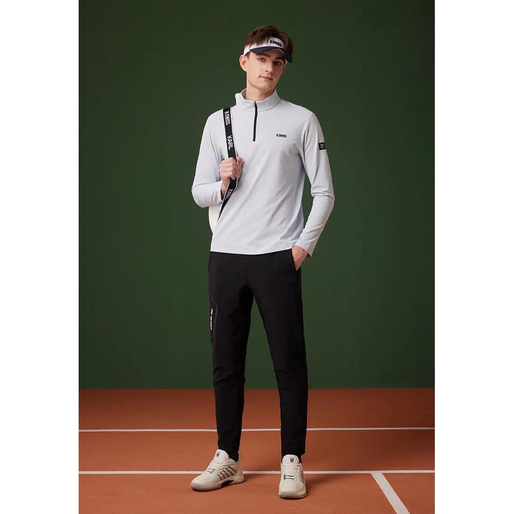 МУЖСКОЙ ТОП С ПОЛОВИННОЙ МОЛНИЕЙ K-SWISS LOGO 3