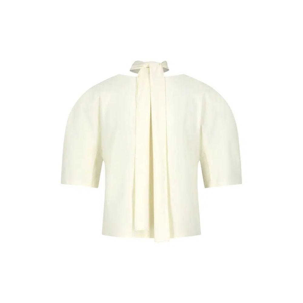 Рубашки и топы Amomento Padded Jersey Top 'Ivory' 2