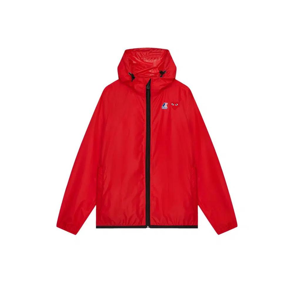 Куртка Comme des Garçons PLAY x K-Way Full-Zip Packable Jacket 'Red' 1