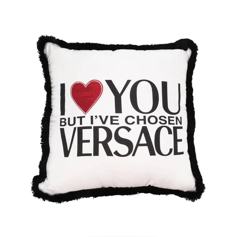 Подушка с принтом I Love You But 1