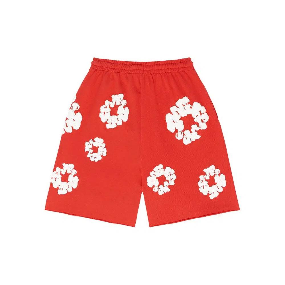 Шорты Denim Tears The Cotton Wreath Shorts 'Red' 2