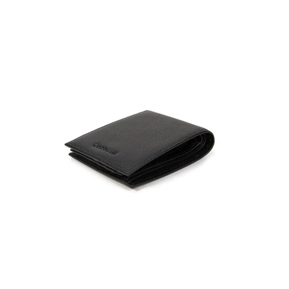 Короткий кошелек RFID из натуральной кожи Черный 5