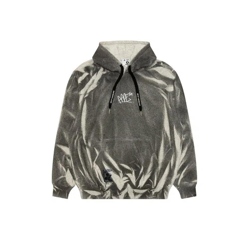 Худи AAPE Logo Graphic Hoodie 'Black/Light' 1