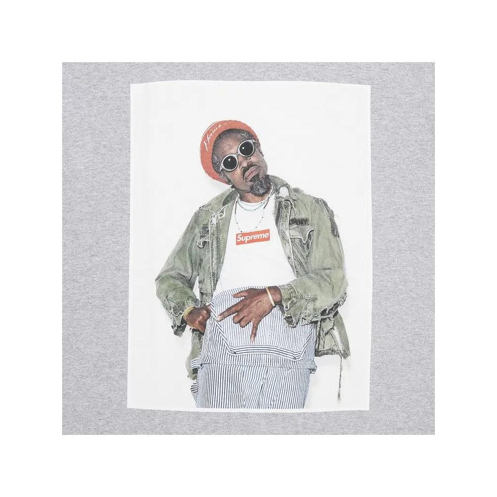 Футболки Supreme André 3000 Tee 'Heather Grey' 3