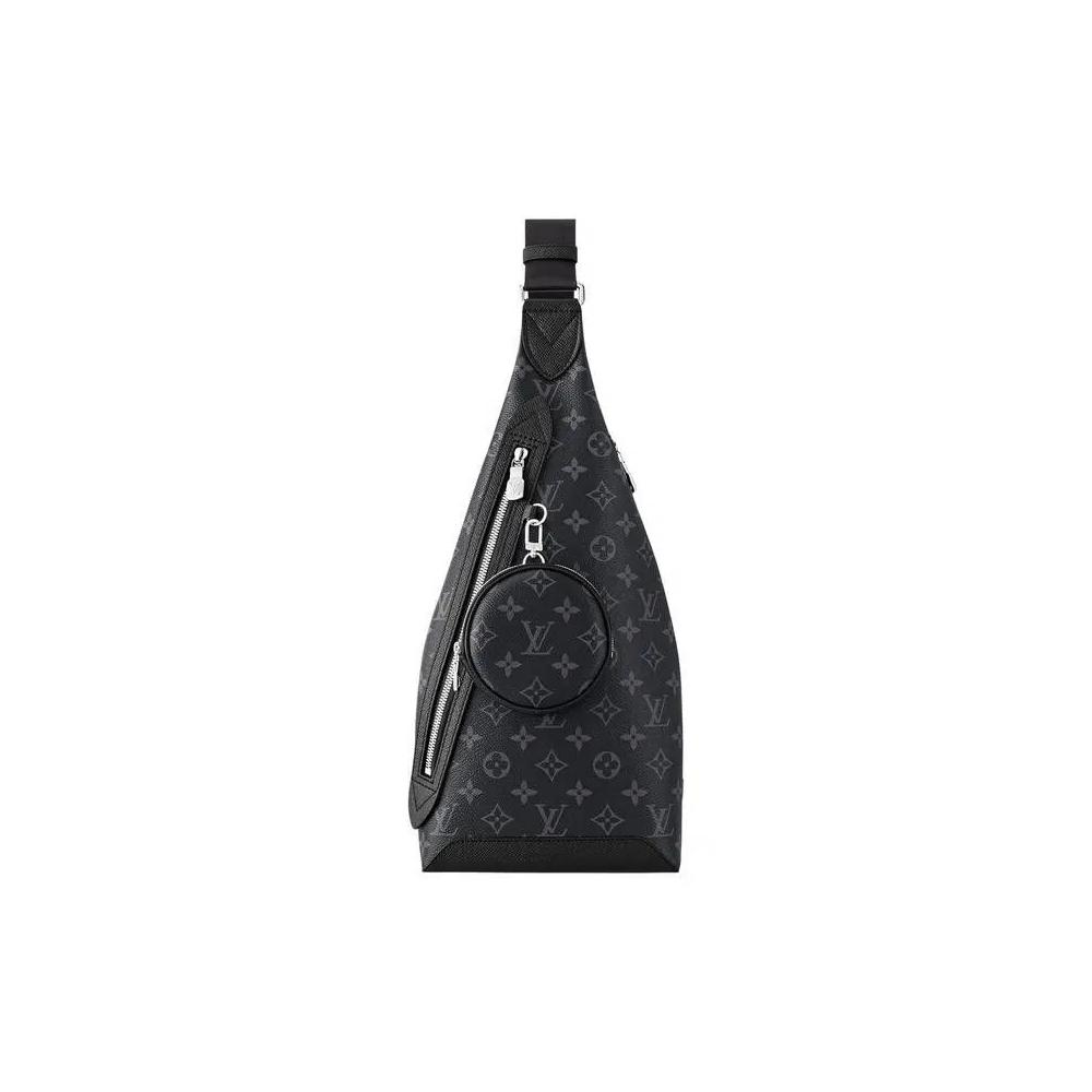 Сумки через плечо Louis Vuitton Duo Sling Bag «Black Monogram Eclipse Canvas» 1