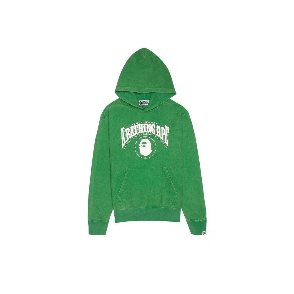Худи BAPE Washed Relaxed Fit Hoodie 'Зеленый' 1