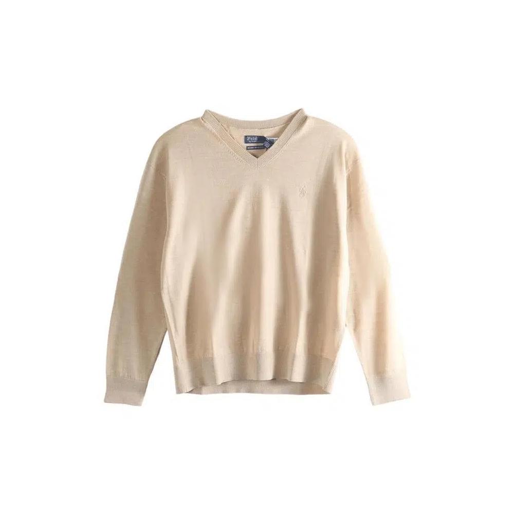 Свитеры Polo Ralph Lauren Long-Sleeve V Neck Pullover Sweater 'Canoe Tan' 1
