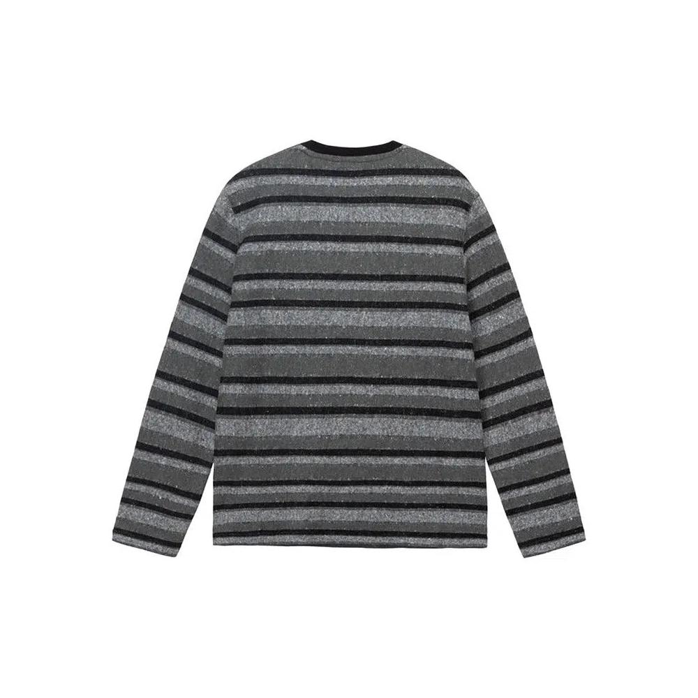 Футболки Stussy Baja Stripe Long-Sleeve Crew 'Black' 3