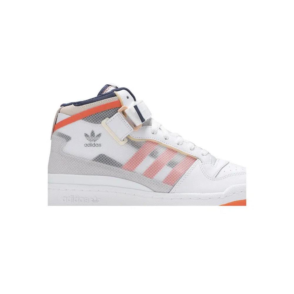 Кроссовки Adidas Forum Mid TT 'White Acid Orange' 2