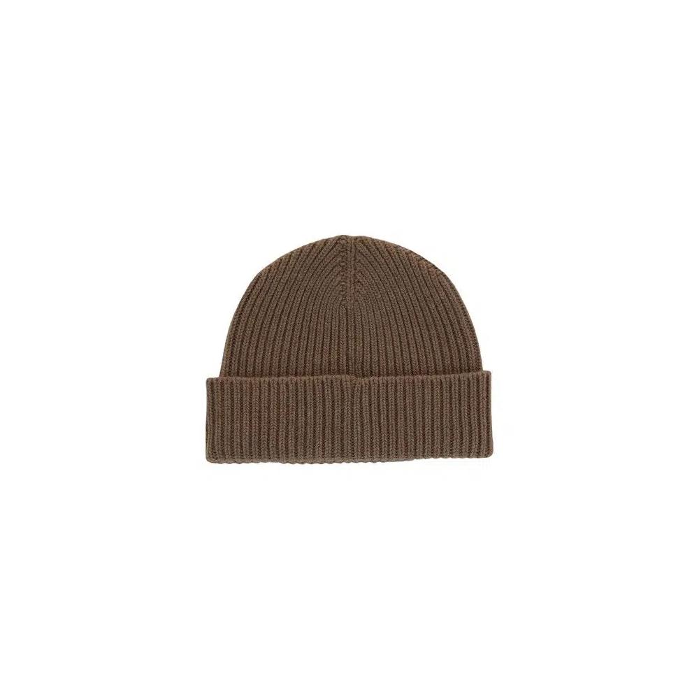 Шапки Givenchy Ribbed Wool-Blend Beanie 'Dark Beige' 2
