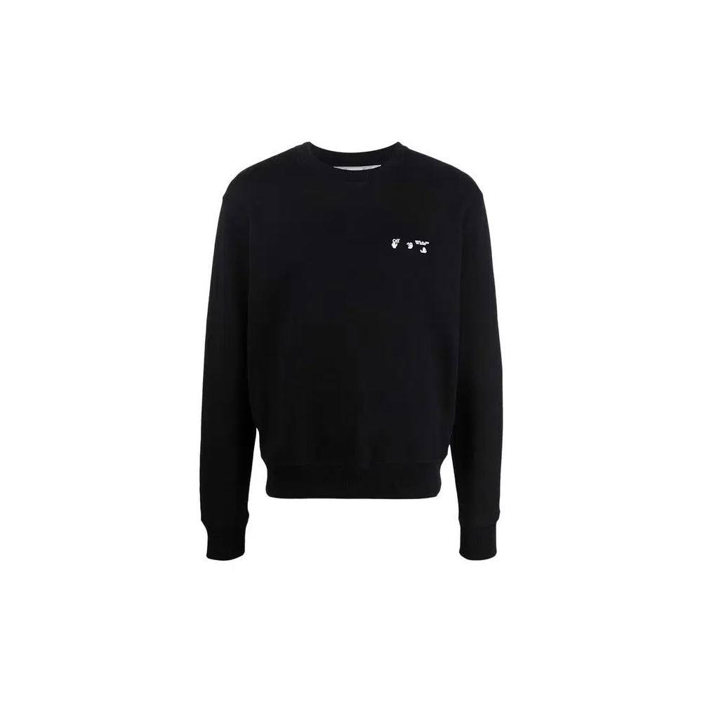 Свитеры Off-White Logo Slim Crewneck «Black/White» 1