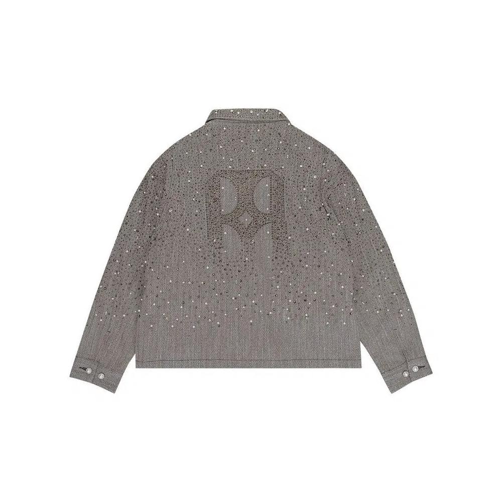 Верхняя одежда Birth Of Royal Child Rhinestone Zipper Work Jacket 'Brown' 2