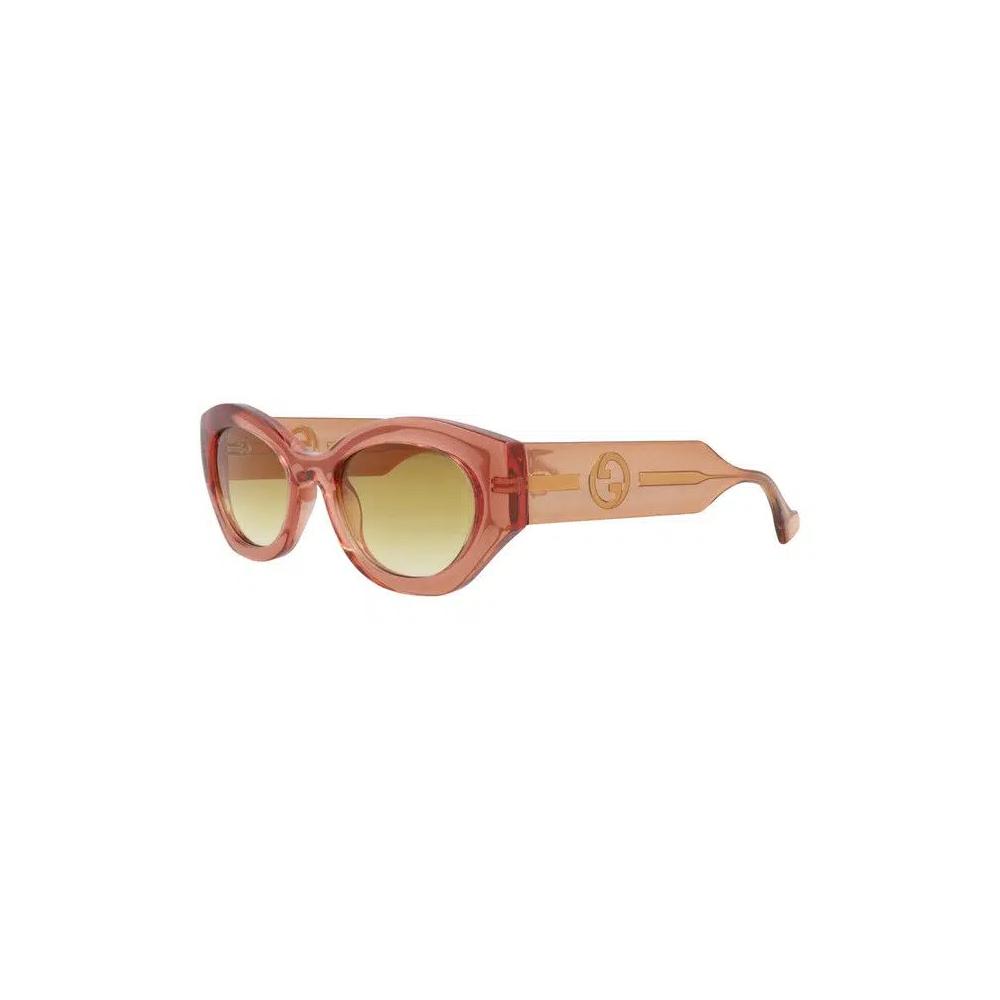 Солнцезащитные очки Gucci Round-Frame Injection 'Коричневый' 3