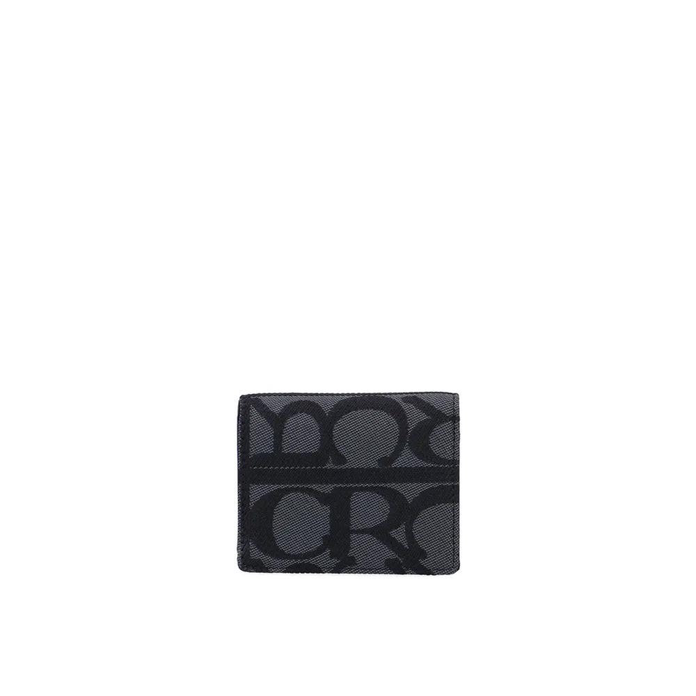 Короткий кошелек Carlo GEO Jacquard - черный 2