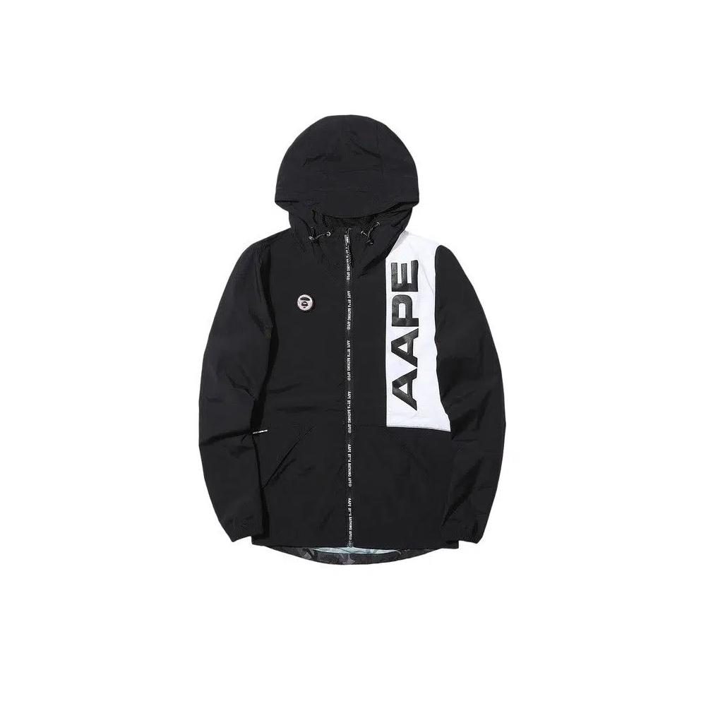 Анораки AAPE Panelled Windbreaker 'Black' 1