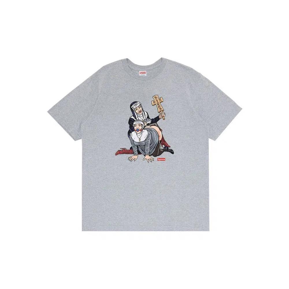 Футболки Supreme Nuns Tee 'Heather Grey' 1