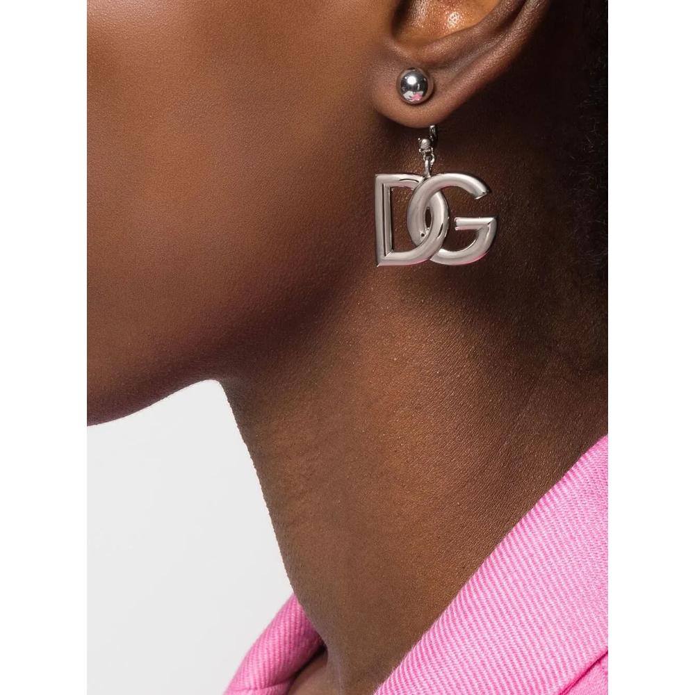 Серьги-подвески KIM DOLCE&GABBANA с логотипом 2