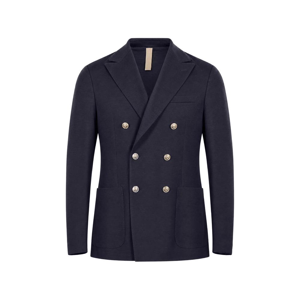double-breasted peak-lapel jacket 1