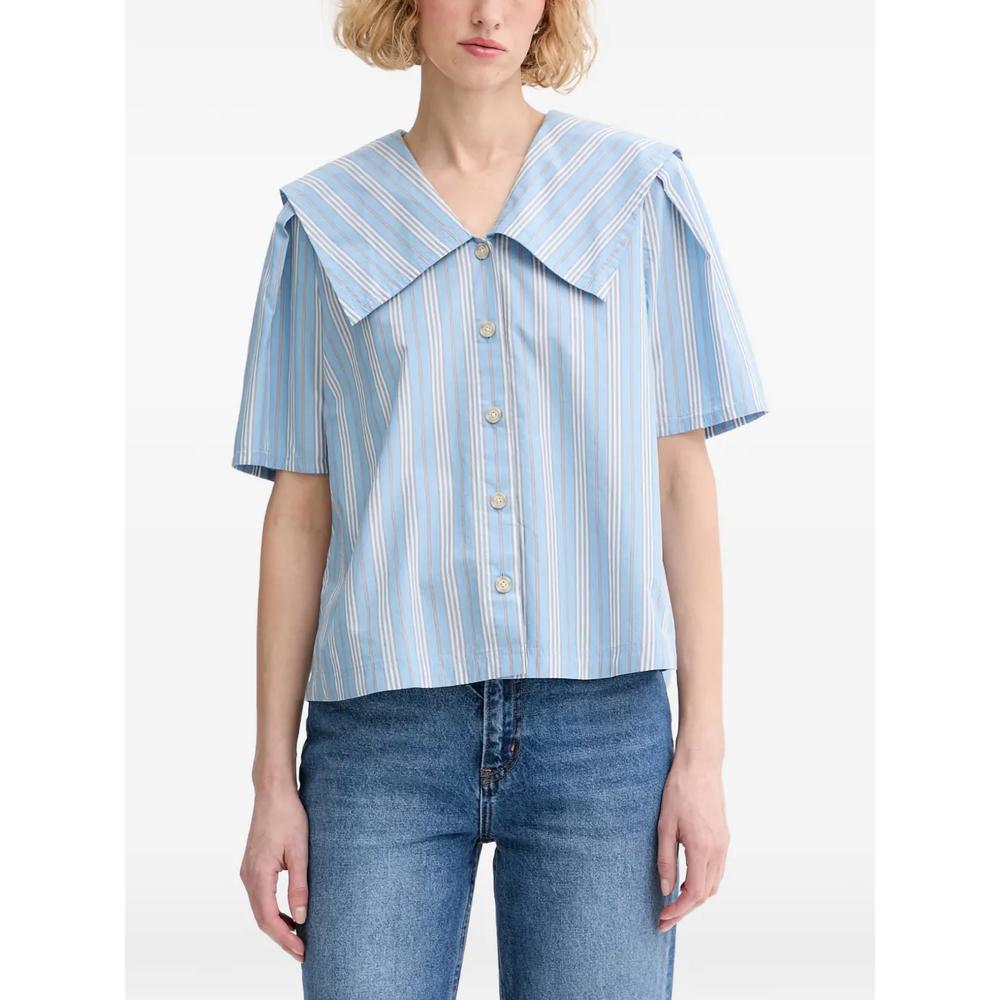 striped sailor-collar shirt 1