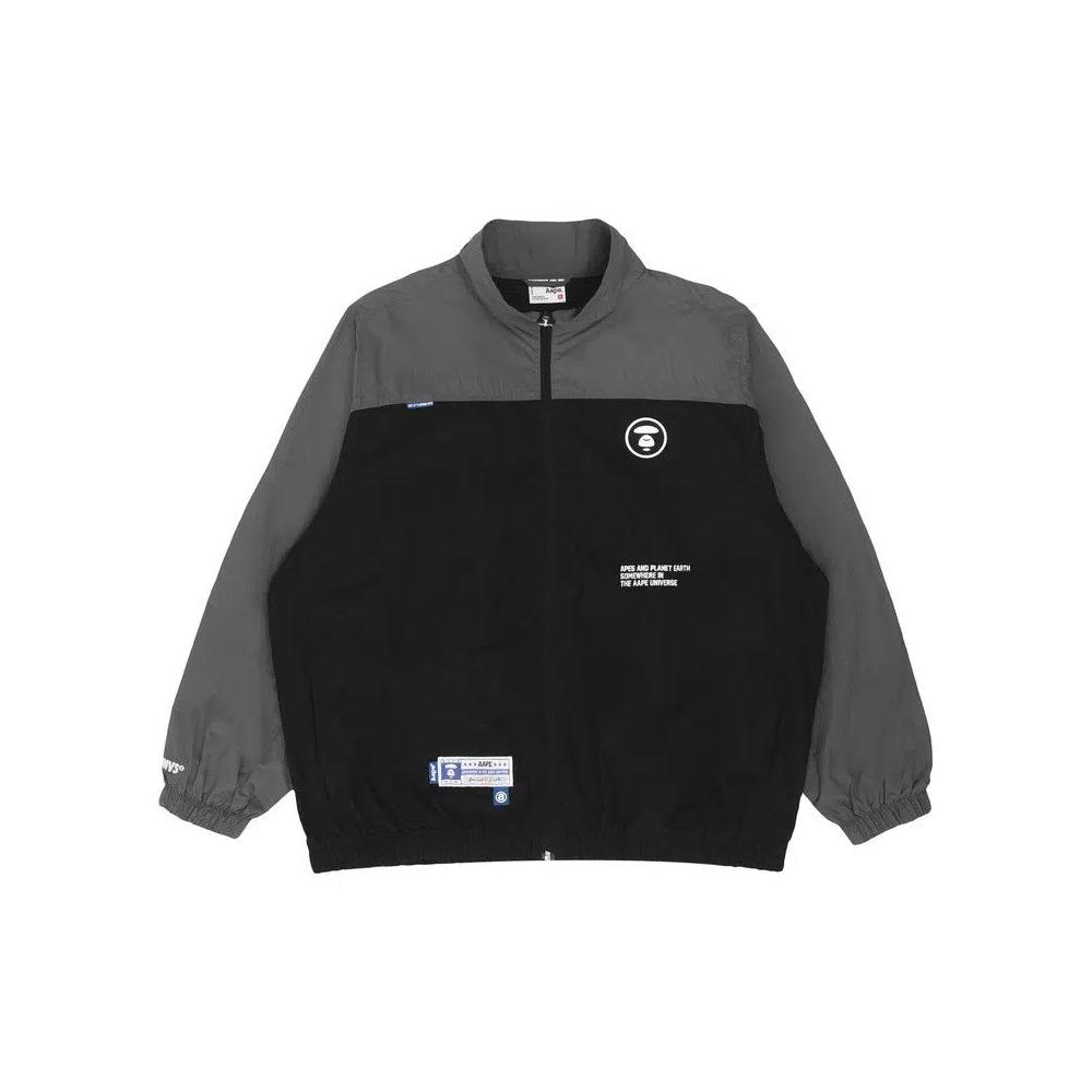 Куртки AAPE Moonface Panelled Zip-Up Jacket 'Чёрный' 1