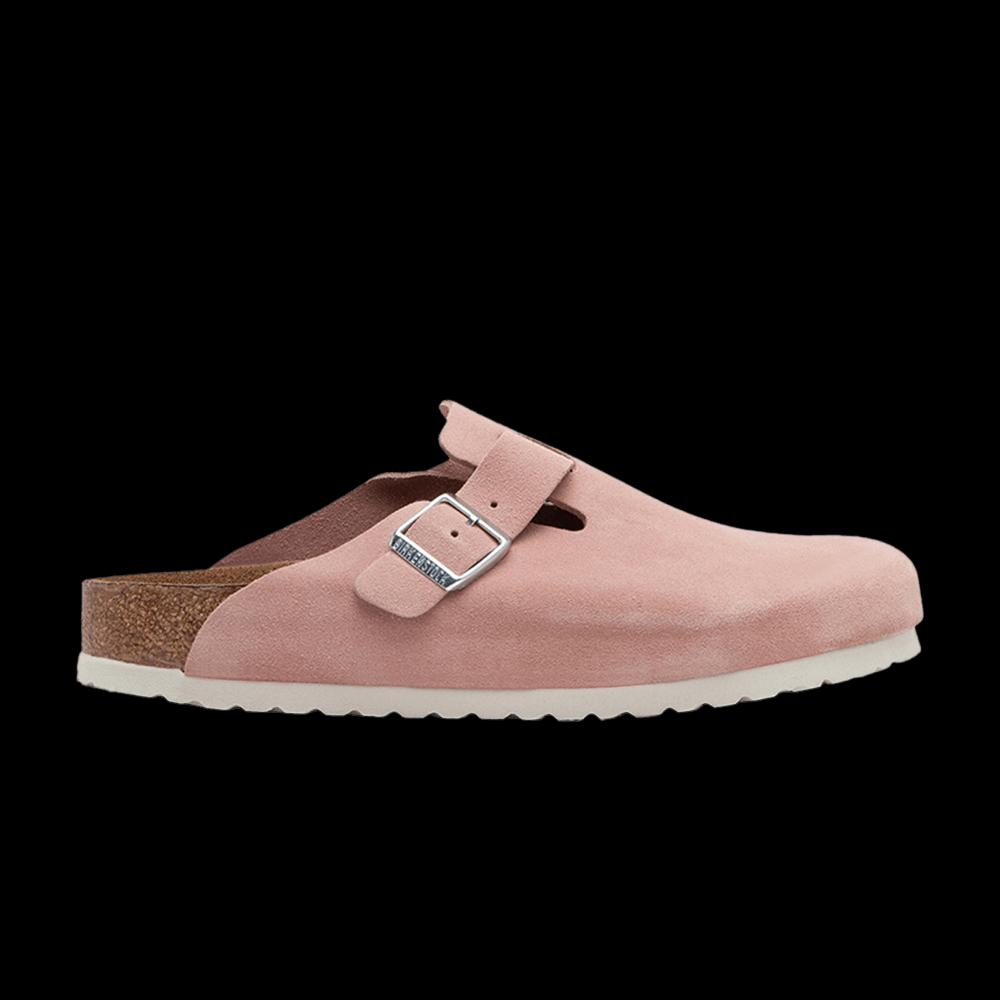 Сабо Birkenstock Boston Soft Footbed Замша «Pink Clay» 1