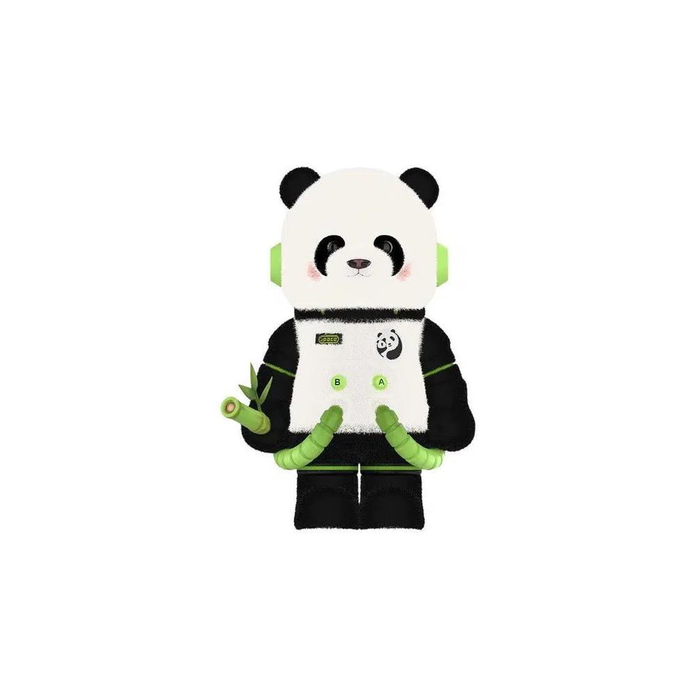 Фигурки Pop Mart Mega Space Molly 400% 'Panda' 1