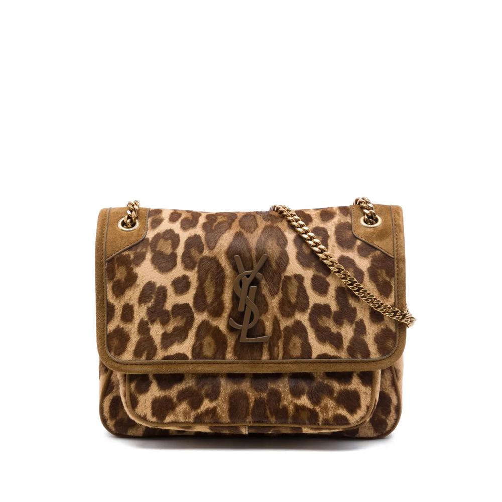 Сумка на плечо Baby Pony Hair Leopard Print Niki (2021 год) 1