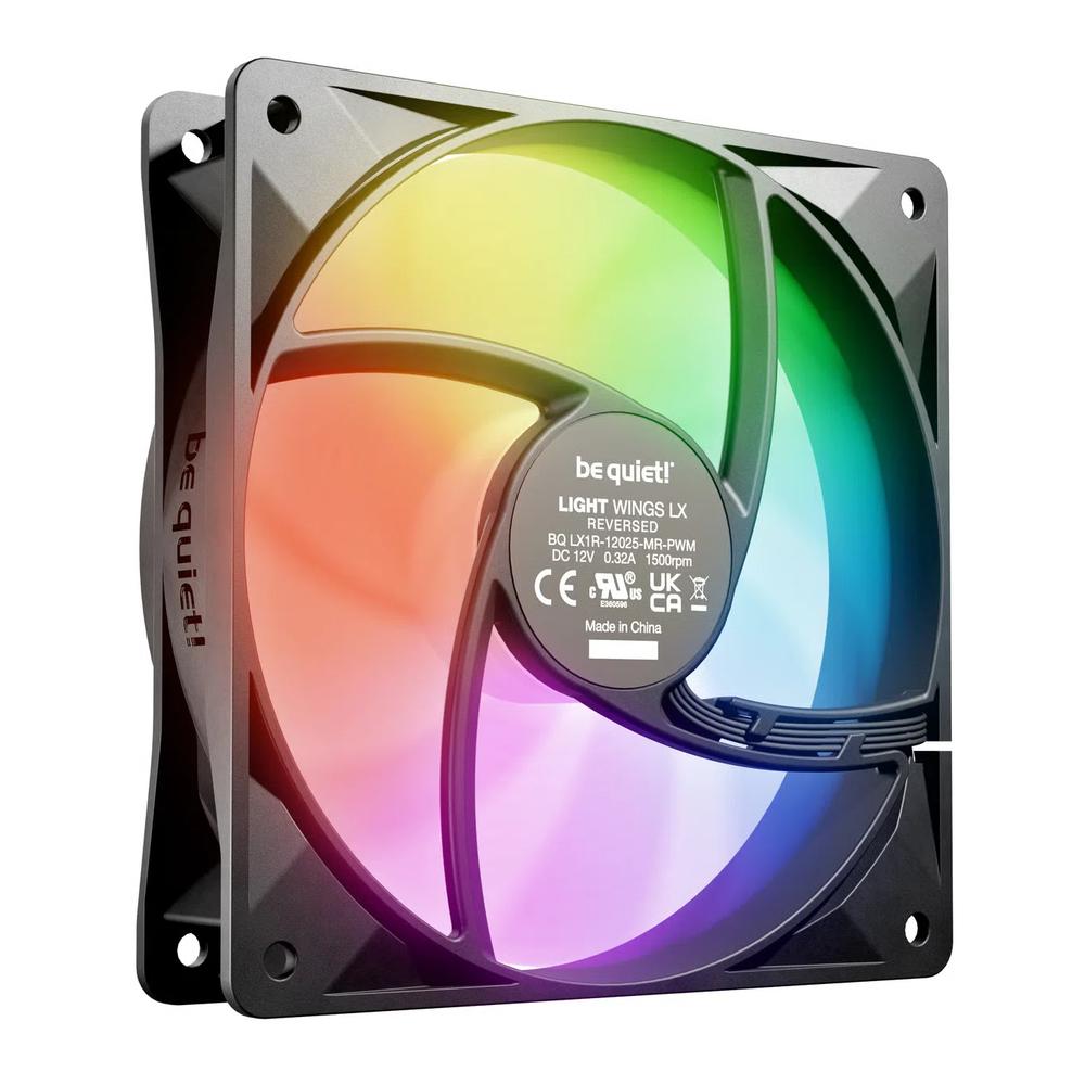 be quiet! LIGHT WINGS LX 120mm PWM Reverse 120mm ARGB обратный вентилятор - черный 2