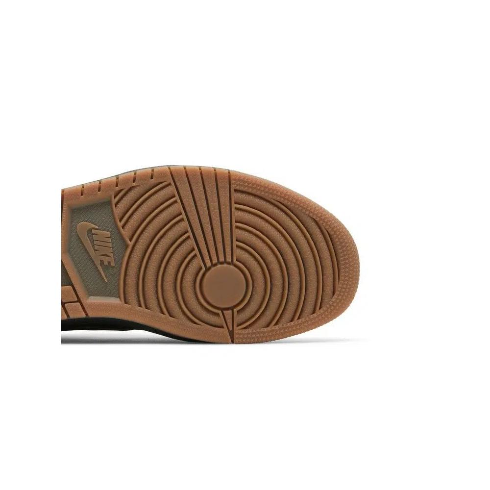Повседневные баскетбольные кроссовки SoleFly x Air Jordan 1 Low Retro OG SP 'Everglades' 5