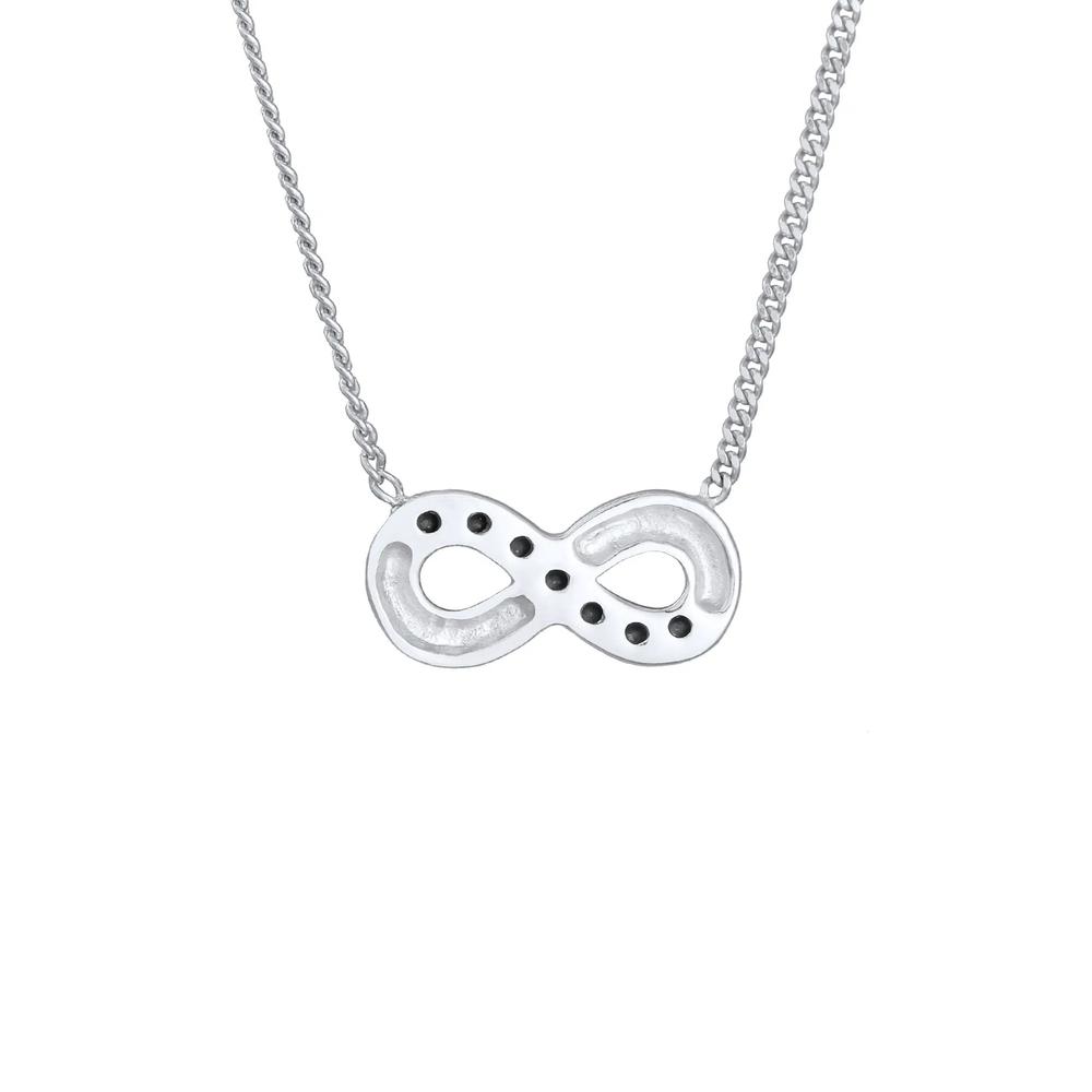 Колье с символом бесконечности, украшенное кристаллами Swarovski® 4
