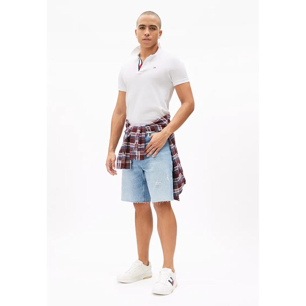 Хлопковое поло с узким кроем - Tommy Jeans 4