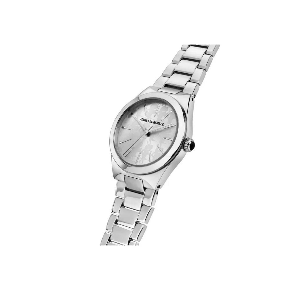 【Гарантия 2 года】Женские кварцевые часы KARL LAGERFELD Hamburg Collection 30 мм из серебра R0553105512 3