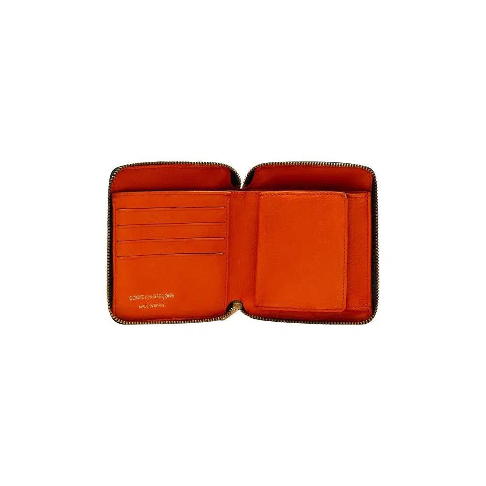 Кошельки Comme des Garçons Wallet Washed Full Zip Around Wallet 'Burnt Orange' 2