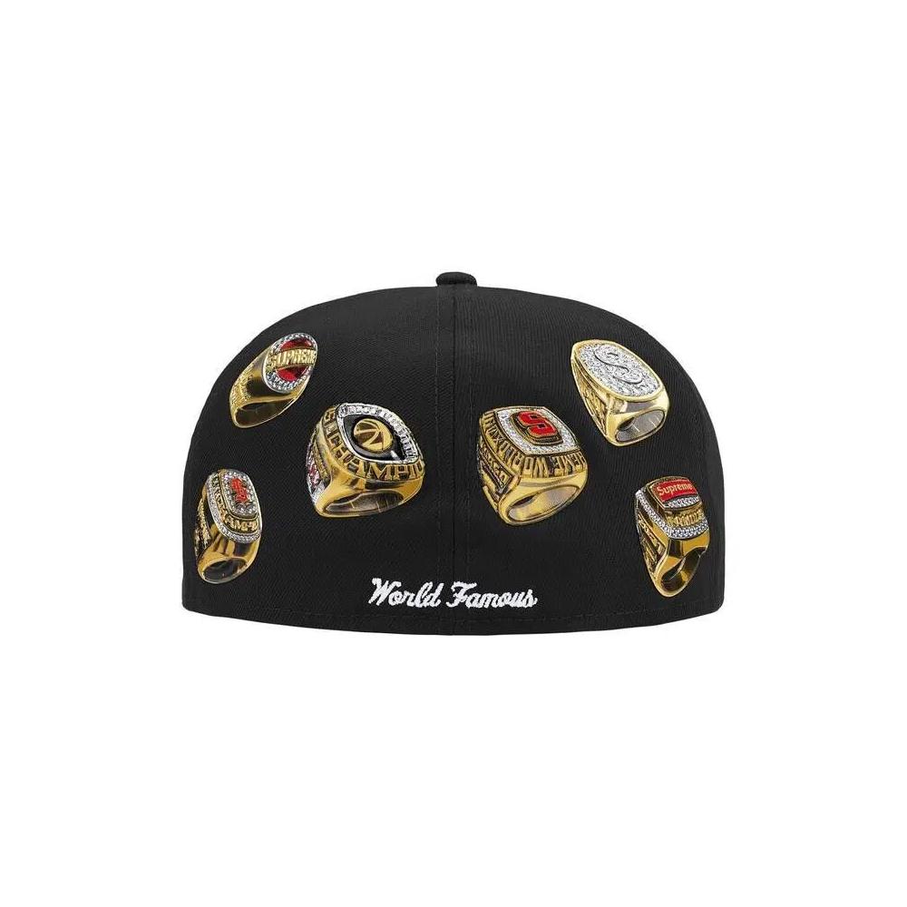 Кепки Supreme Rings Box Logo New Era 'Black' 2