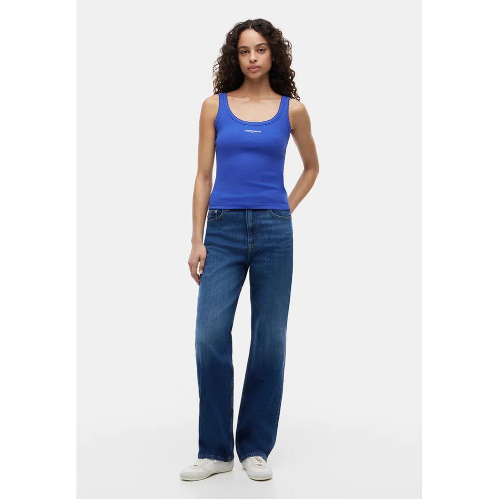 Узкий топ с логотипом и ребристой вязкой - Tommy Jeans 4