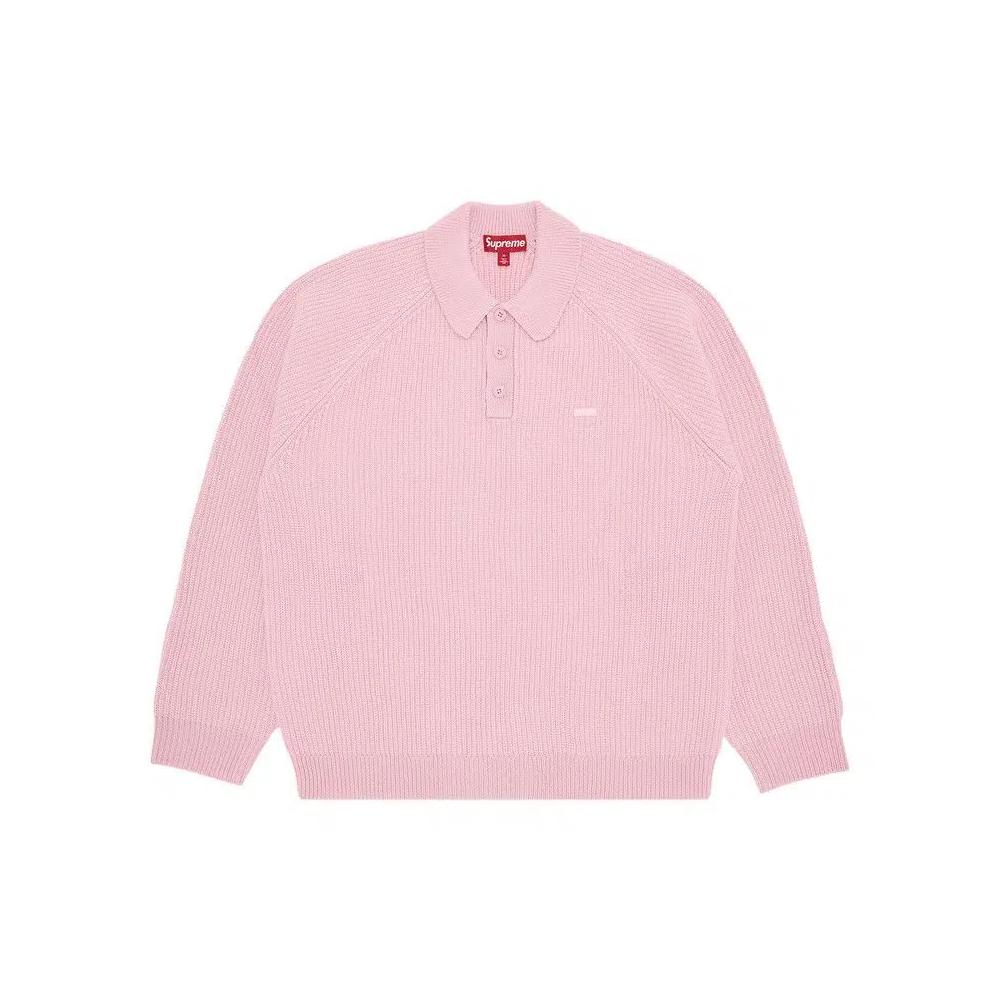 Поло Supreme Small Box Polo Sweater 'Pink' 1