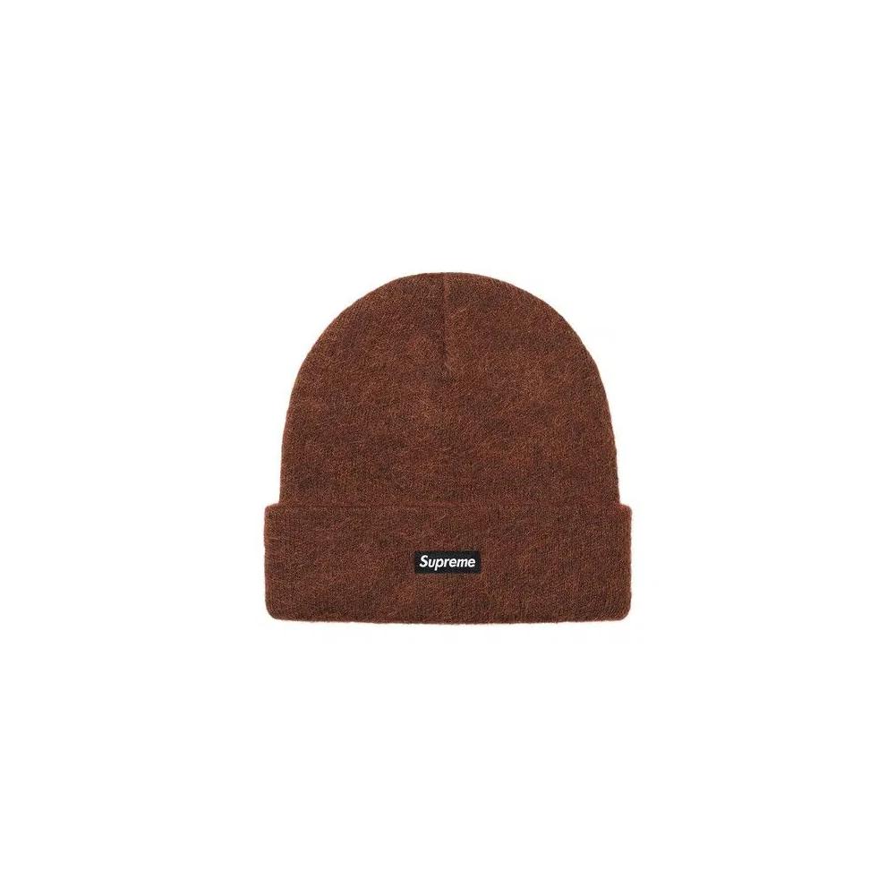Шапки Supreme Mohair Beanie 'Dark Brown' 1