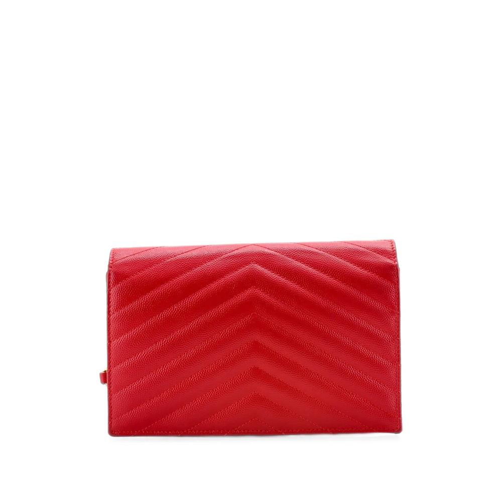 Classic Monogram Wallet on Chain Matelasse Chevron Leather Small crossbody bag 2