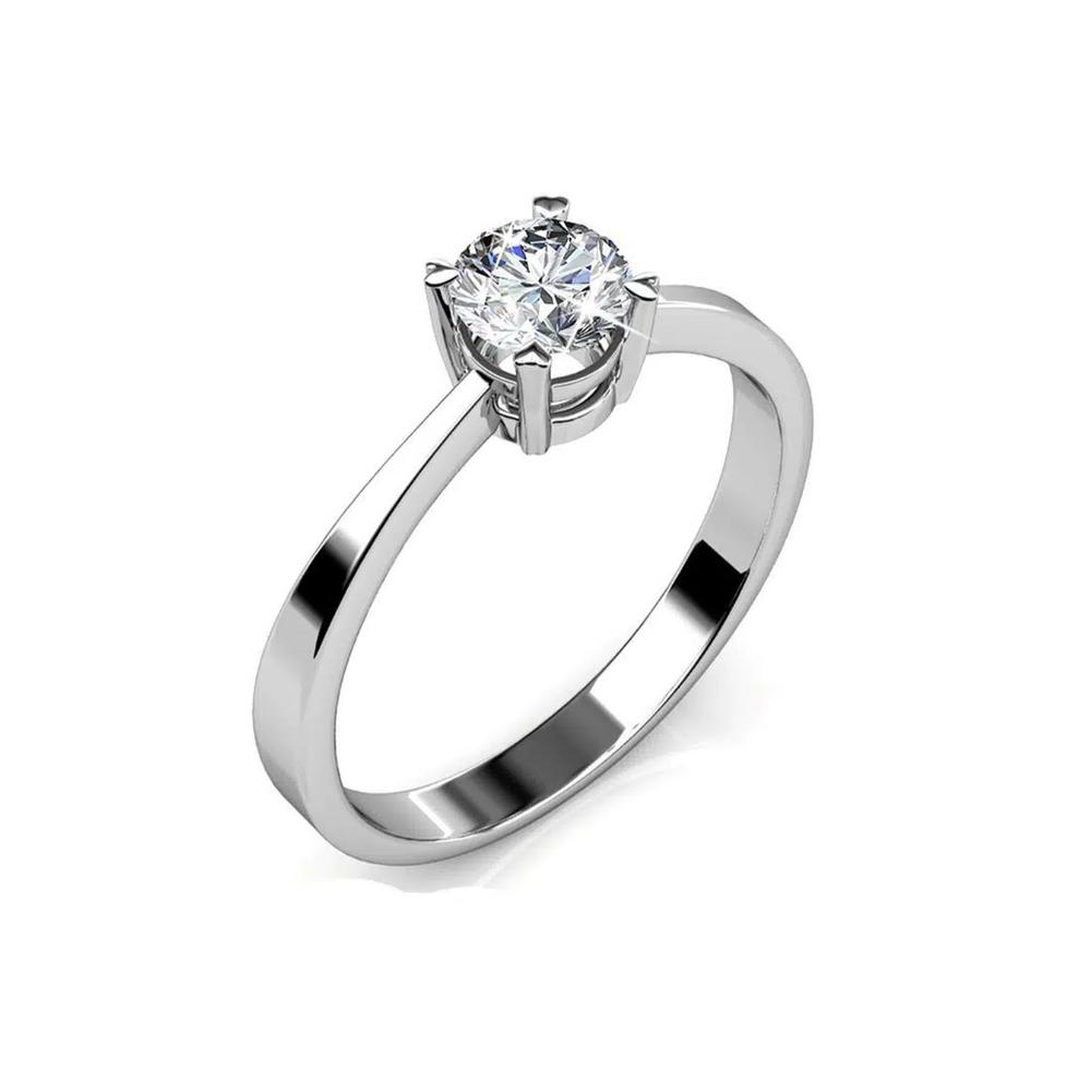 Кольцо-солитер, украшенное кристаллами SWAROVSKI® 1