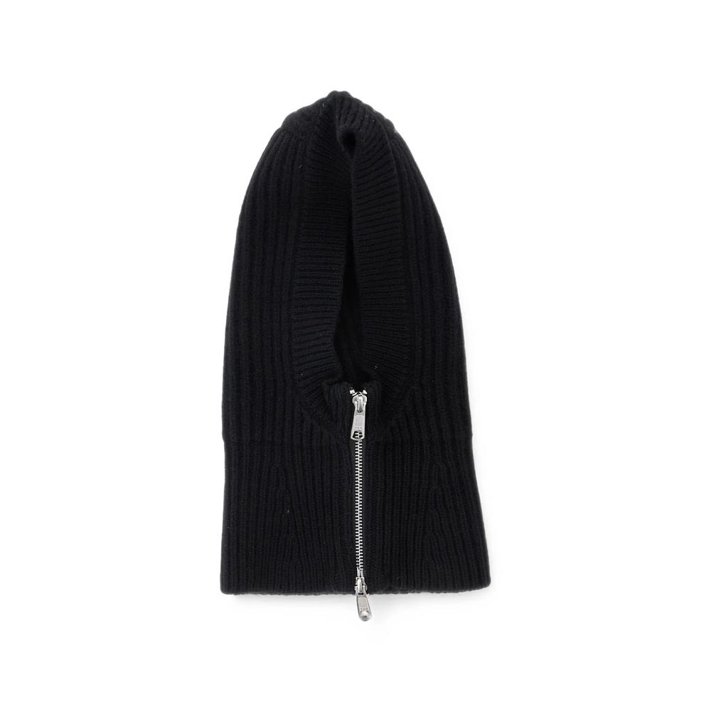ribbed-knit zip-up balaclava 1