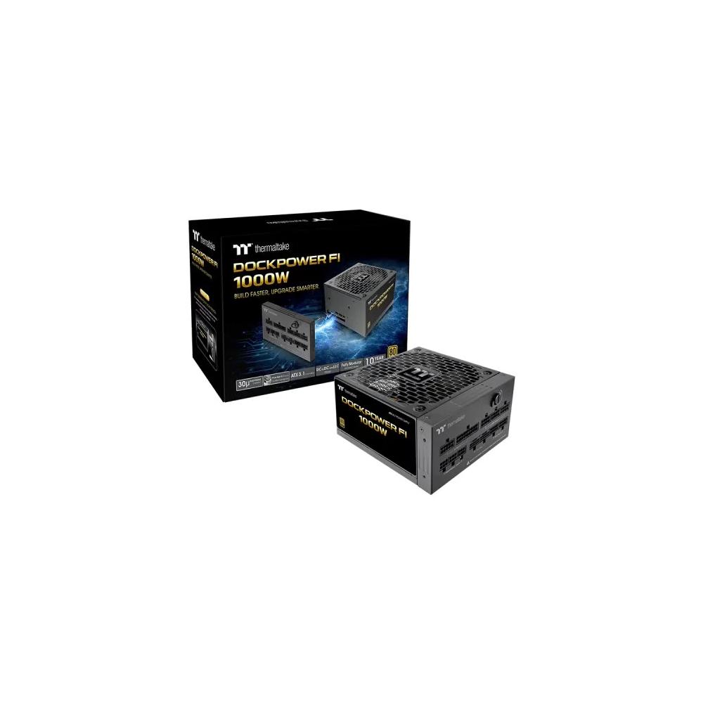 Thermaltake Dockpower FI 1000 Вт 80Plus Gold, полностью модульный блок питания — черный 6