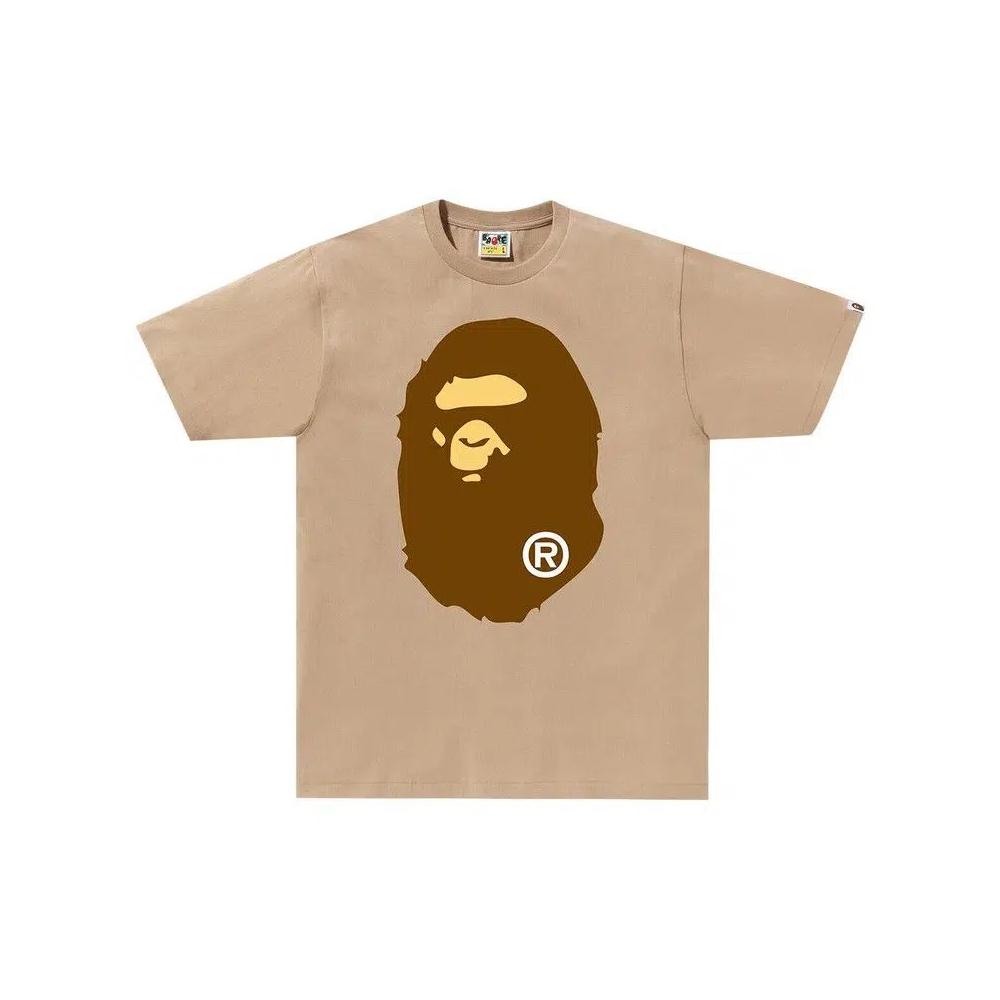 Футболка BAPE Big Ape Head Tee 'Бежевый' 1